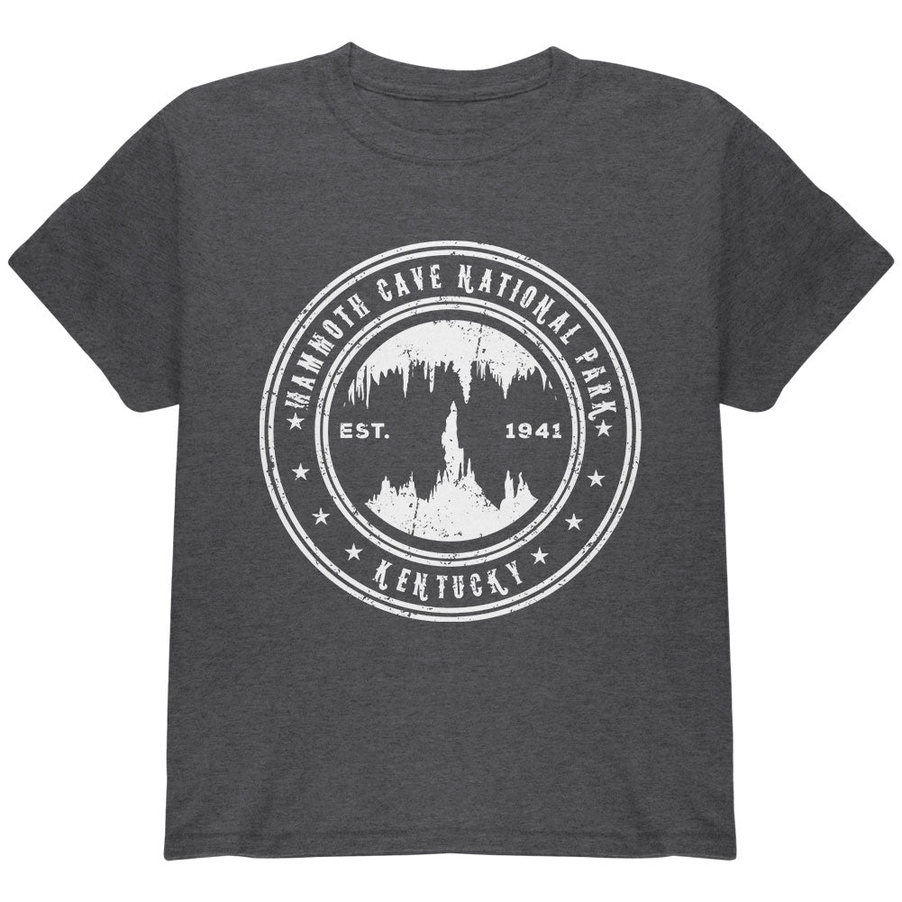 Mammoth Cave National Park Youth T Shirt Youth T-Shirts Old Glory YLG Dark Heather 