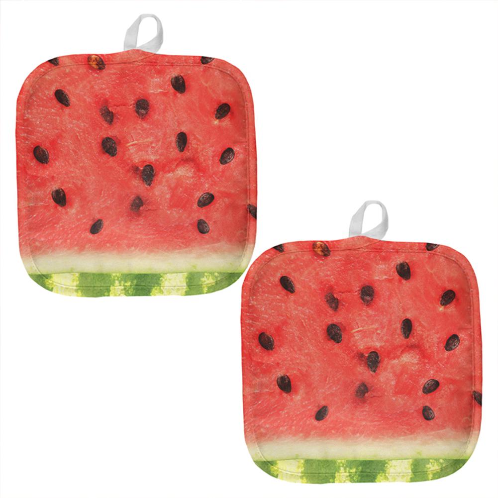 Watermelon Summer All Over Pot Holder (Set of 2) Pot Holders Old Glory OS Multi 