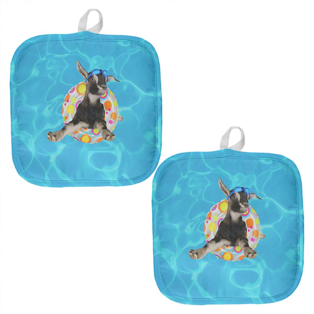 Whatever Floats Your Goat All Over Pot Holder (Set of 2) Pot Holders Old Glory OS Multi 