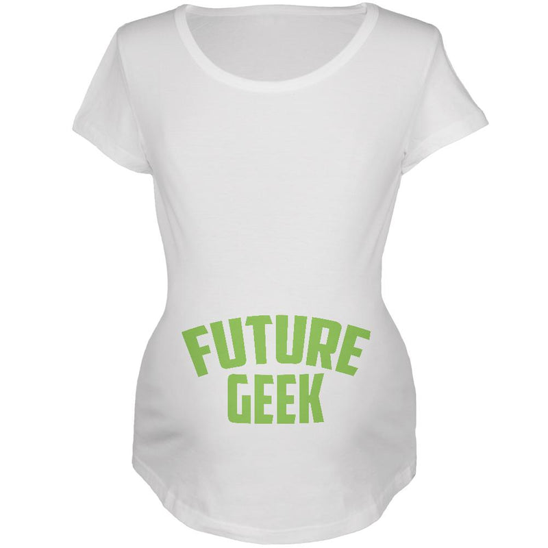 Future Geek Maternity Soft T Shirt Maternity T-Shirts Old Glory 2XL White 