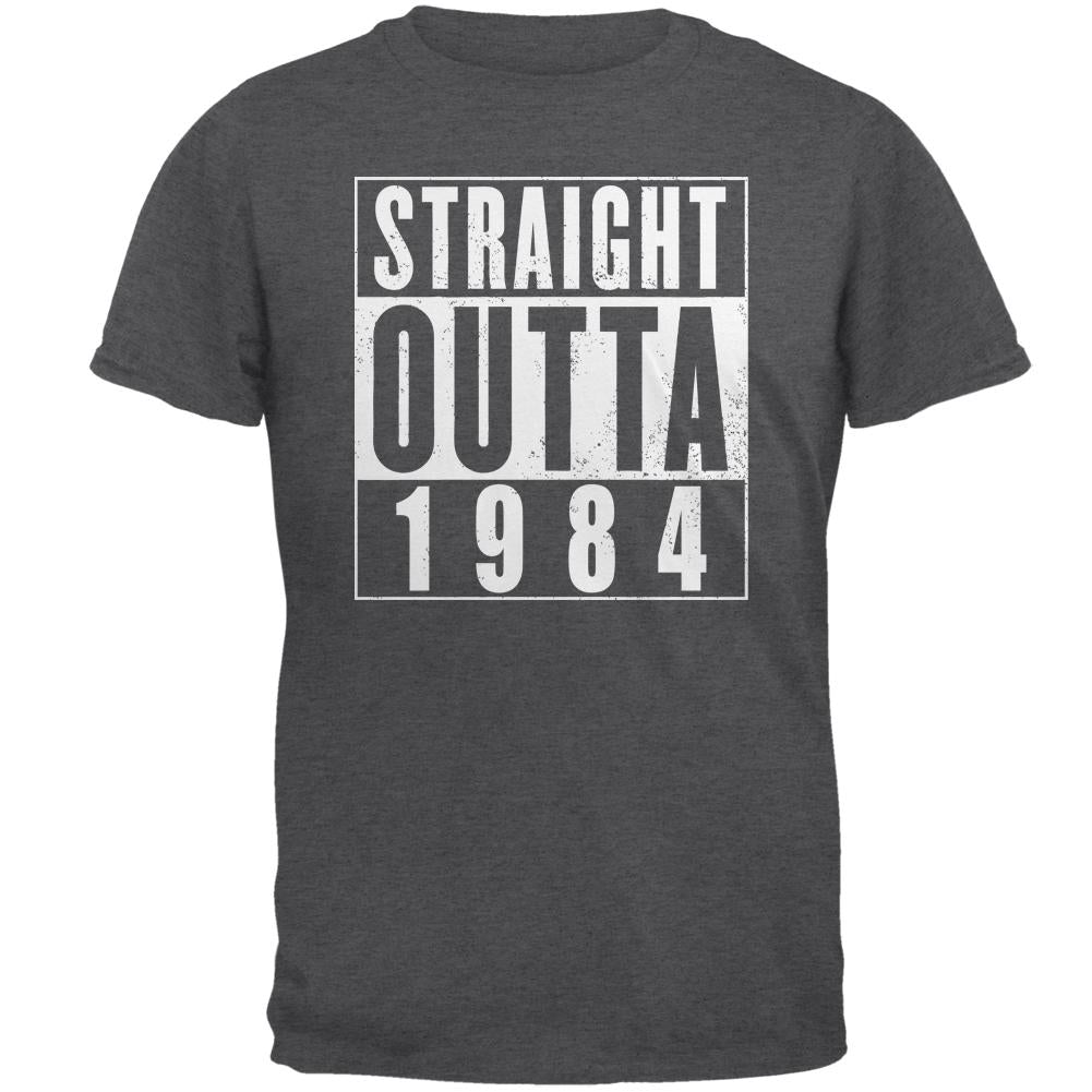 Straight Outta 1984 Big Brother Is Watching Mens T Shirt Men's T-Shirts Old Glory 2XL Dark Heather 