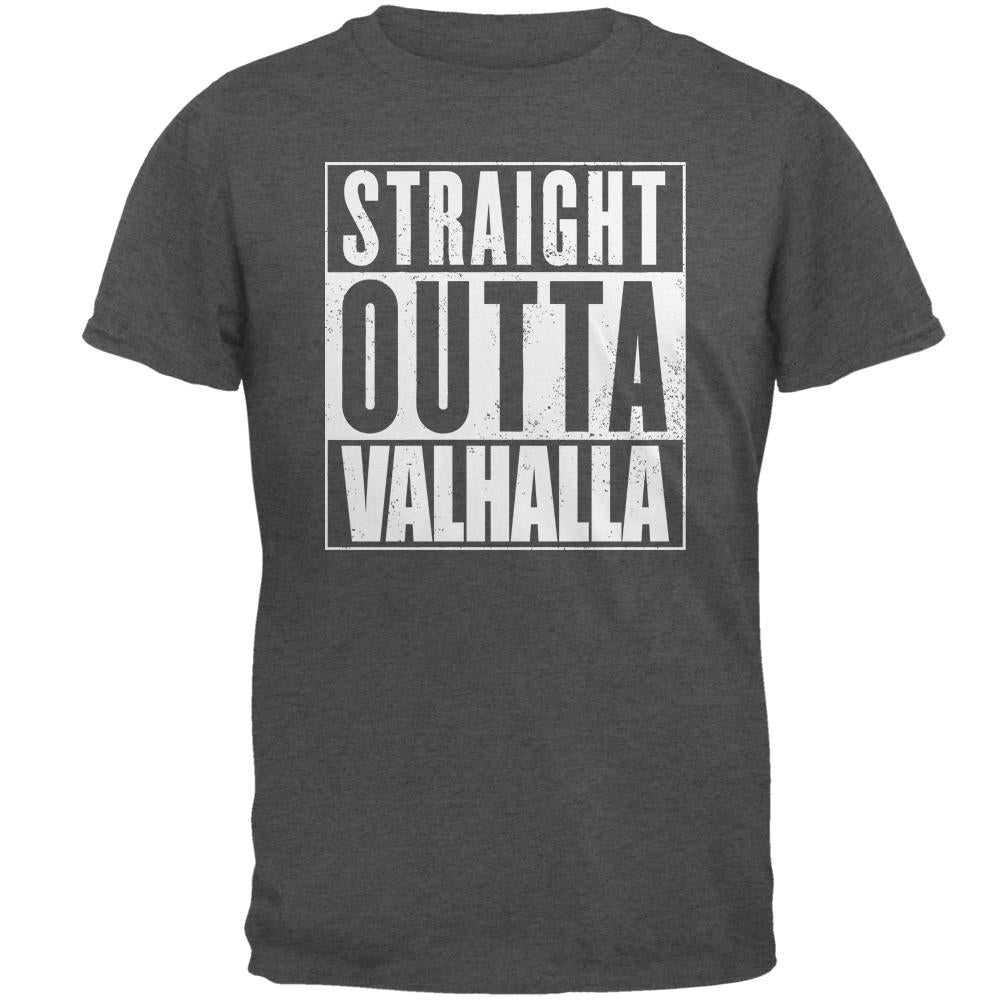 Straight Outta Valhalla Viking Valkyrie Mens T Shirt Men's T-Shirts Old Glory 2XL Dark Heather 