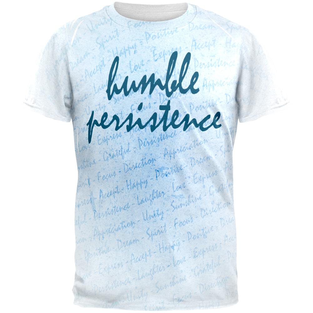 Inspirational Words Humble Persistence All Over Mens T Shirt Men's T-Shirts Old Glory 2XL Multi 