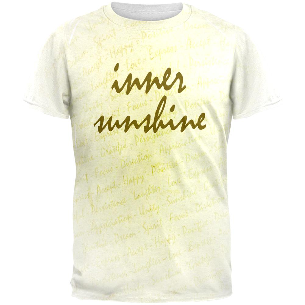 Inspirational Words Inner Sunshine All Over Mens T Shirt Men's T-Shirts Old Glory 2XL Multi 