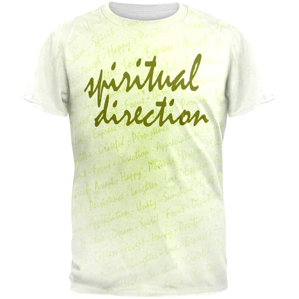 Inspirational Words Spiritual Direction All Over Mens T Shirt Men's T-Shirts Old Glory 2XL Multi 