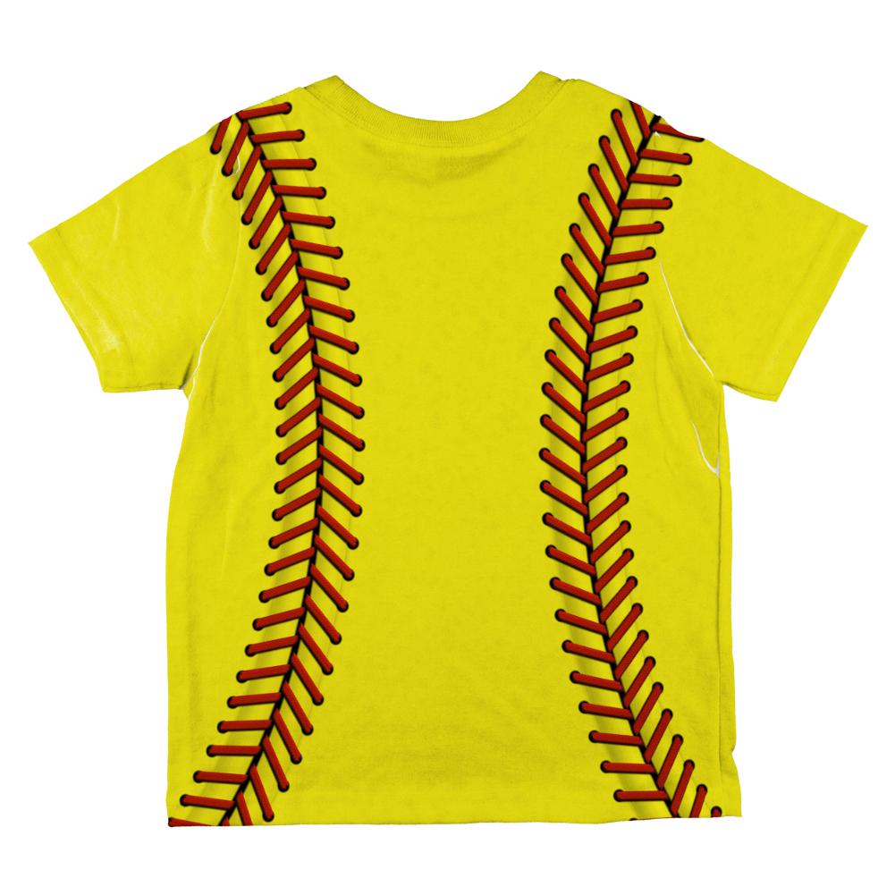 Softball All Over Toddler T Shirt Toddler T-Shirts Old Glory   