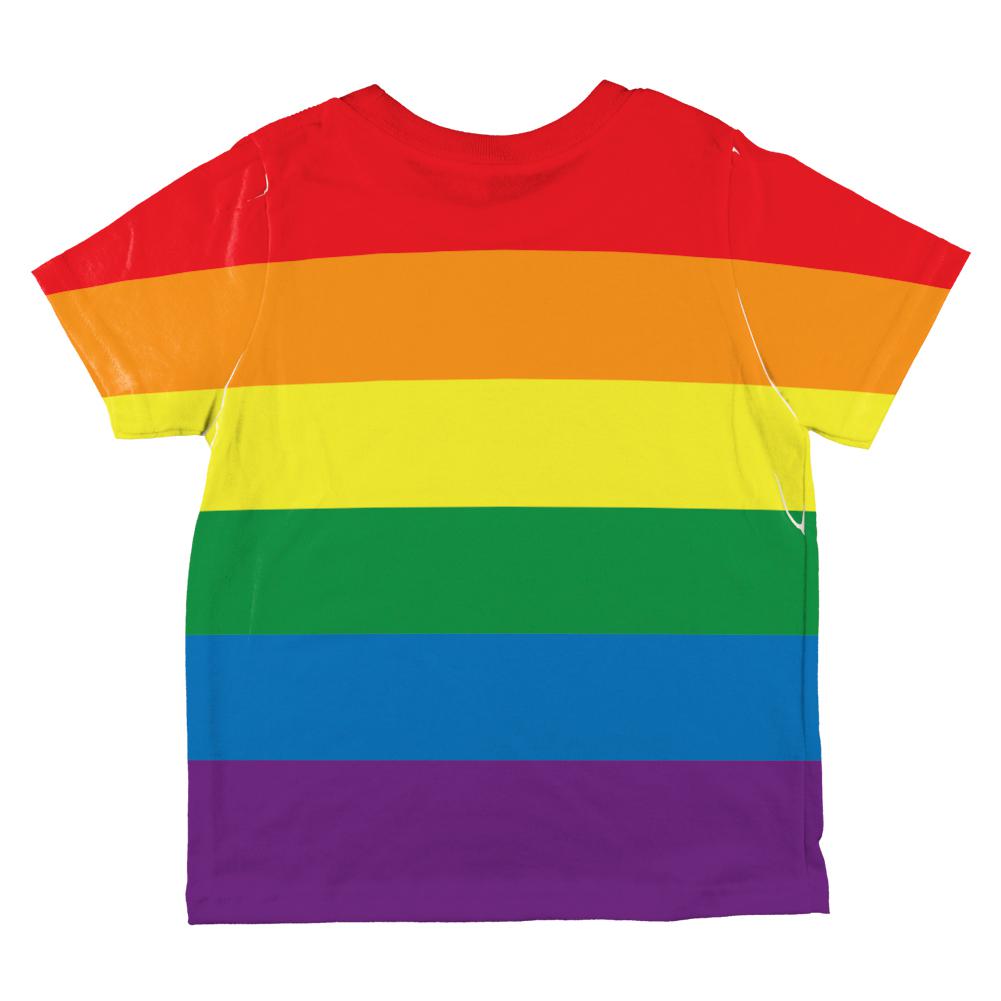 LGBT Gay Pride Flag All Over Toddler T Shirt Toddler T-Shirts Old Glory   