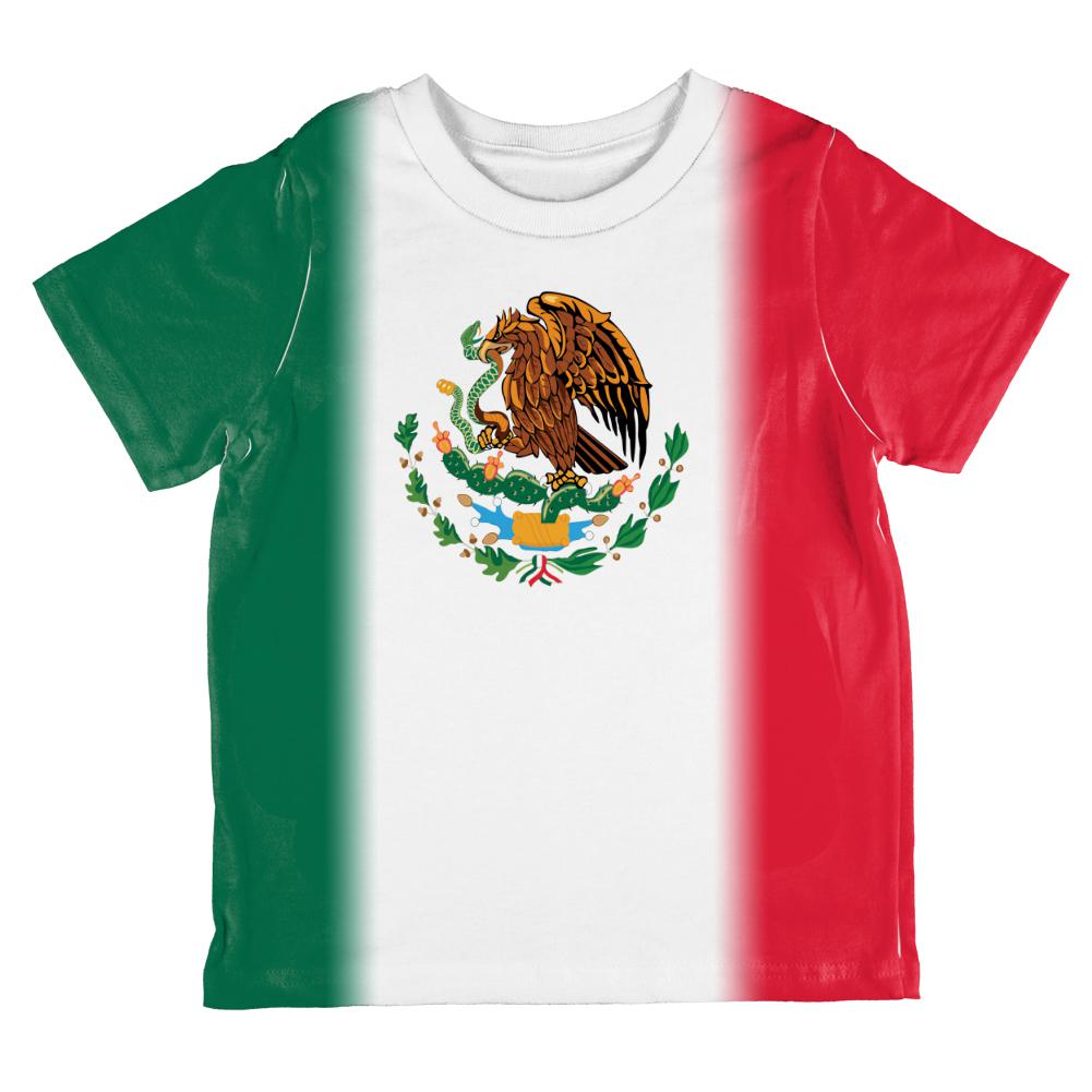 Cinco De Mayo Mexican Flag All Over Toddler T Shirt Toddler T-Shirts Old Glory 2T Multi 