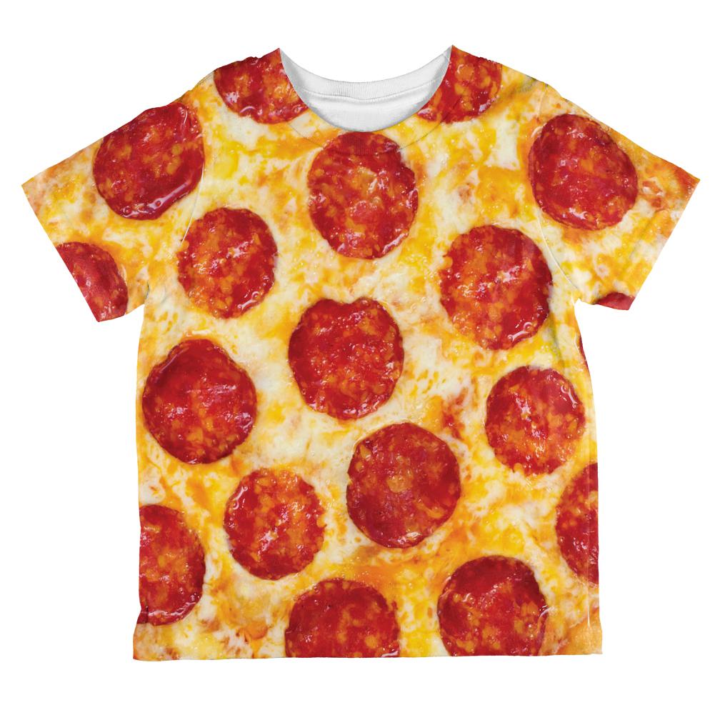 Pepperoni Pizza All Over Toddler T Shirt Toddler T-Shirts Old Glory 2T Multi 