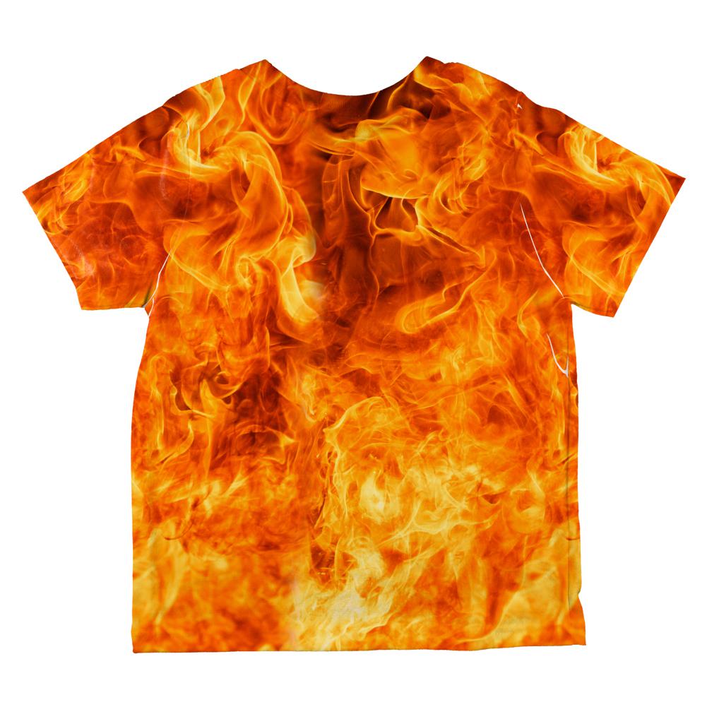 Fire Flames Hot Costume All Over Toddler T Shirt Toddler T-Shirts Old Glory   