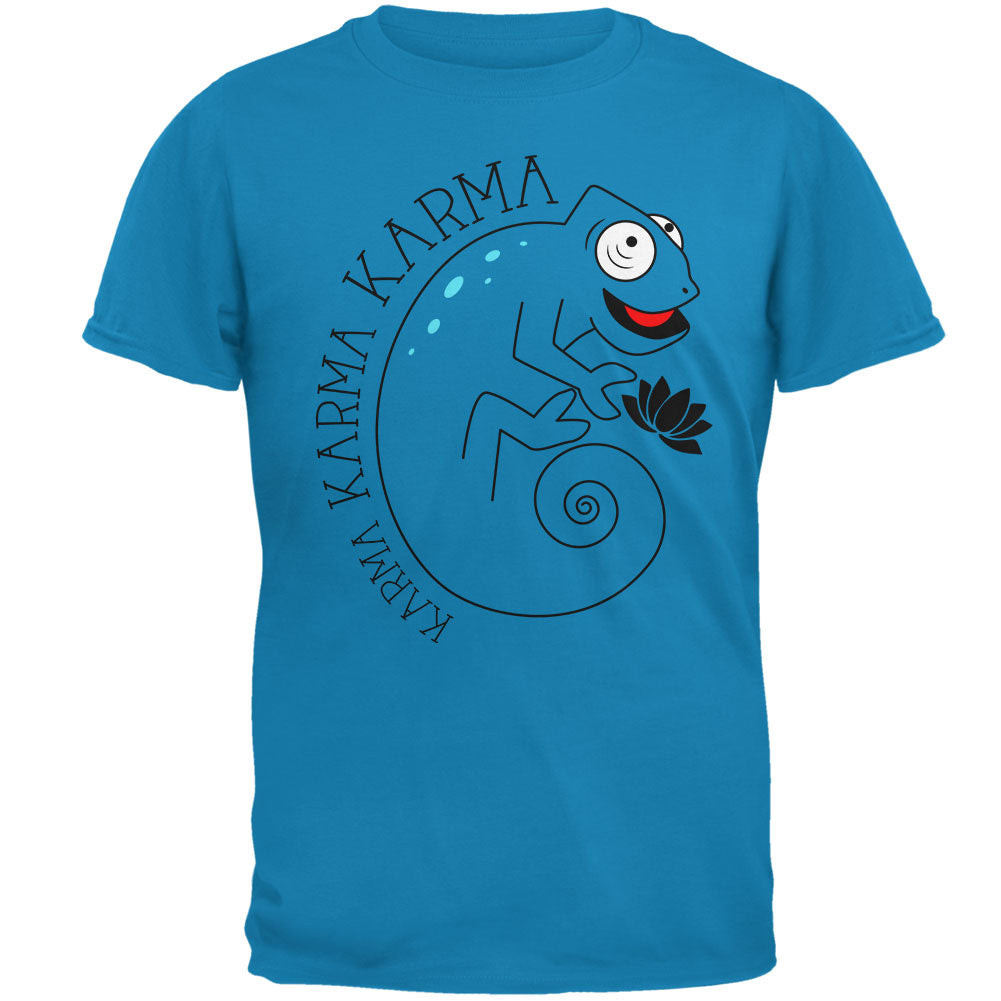 Karma Karma Karma Chameleon Mens T Shirt Men's T-Shirts Old Glory 2XL Sapphire 