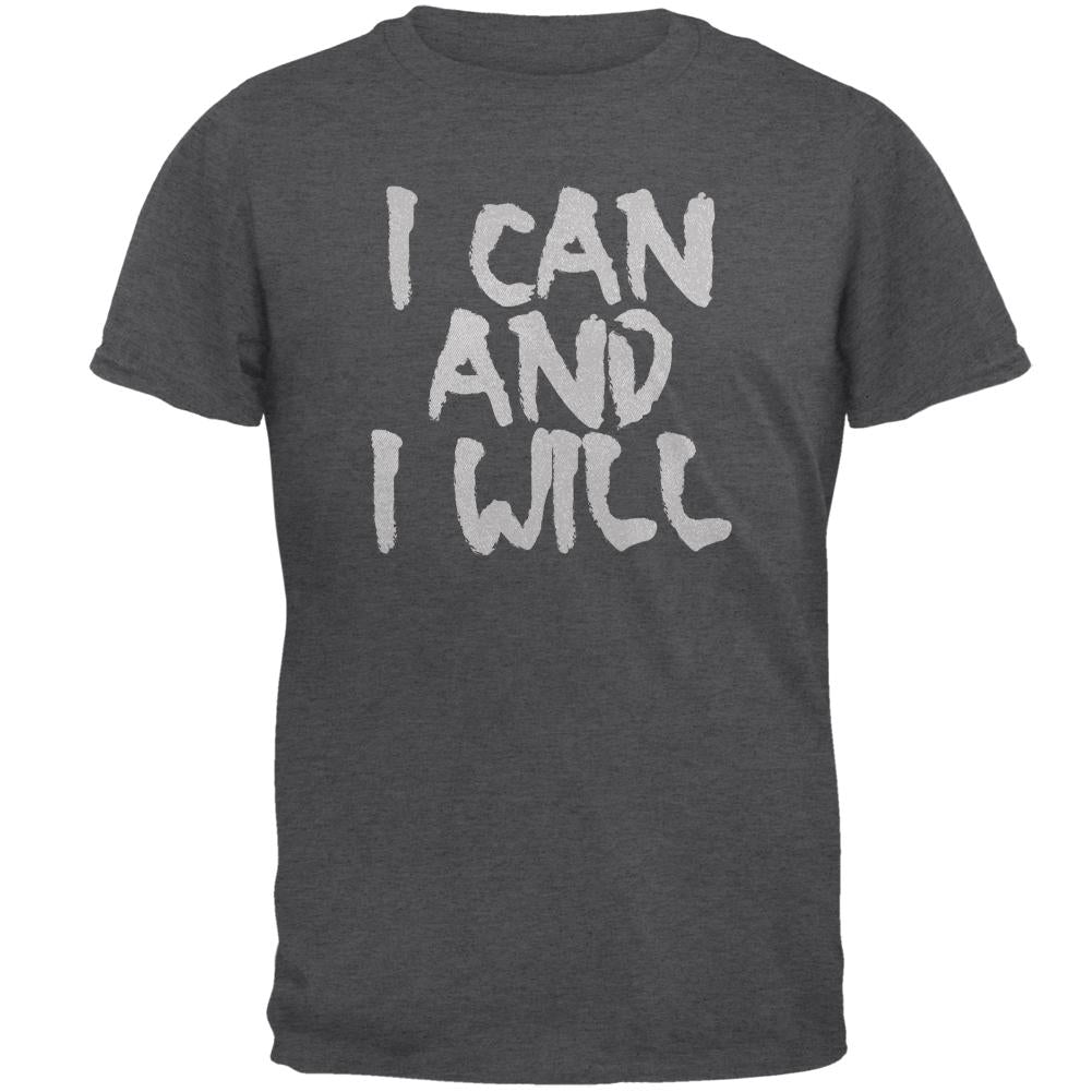 Daily Inspiration I Can And I Will Mens T Shirt Men's T-Shirts Old Glory 2XL Dark Heather 