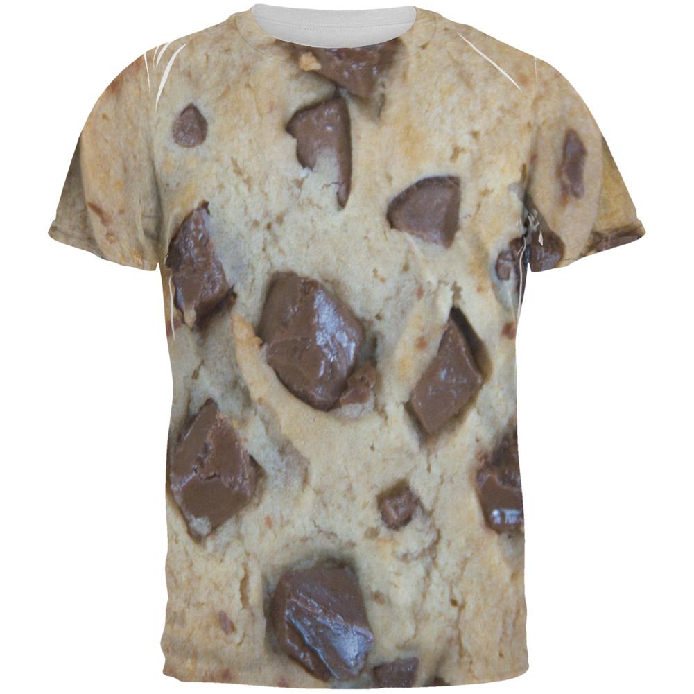 Chocolate Chip Cookies Chunks All Over Mens T Shirt Men's T-Shirts Old Glory 2XL Multi 