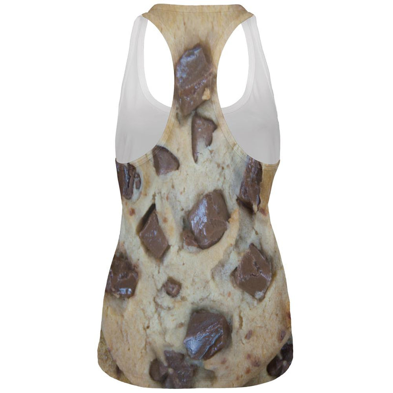 Chocolate Chip Cookies Chunks All Over Womens Work Out Tank Top Women's Tank Tops Old Glory   