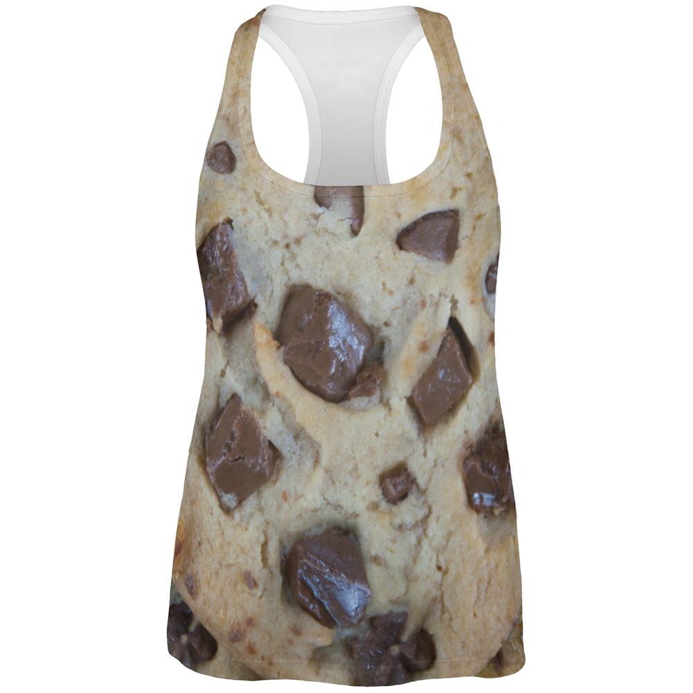 Chocolate Chip Cookies Chunks All Over Womens Work Out Tank Top Women's Tank Tops Old Glory 2XL Multi 