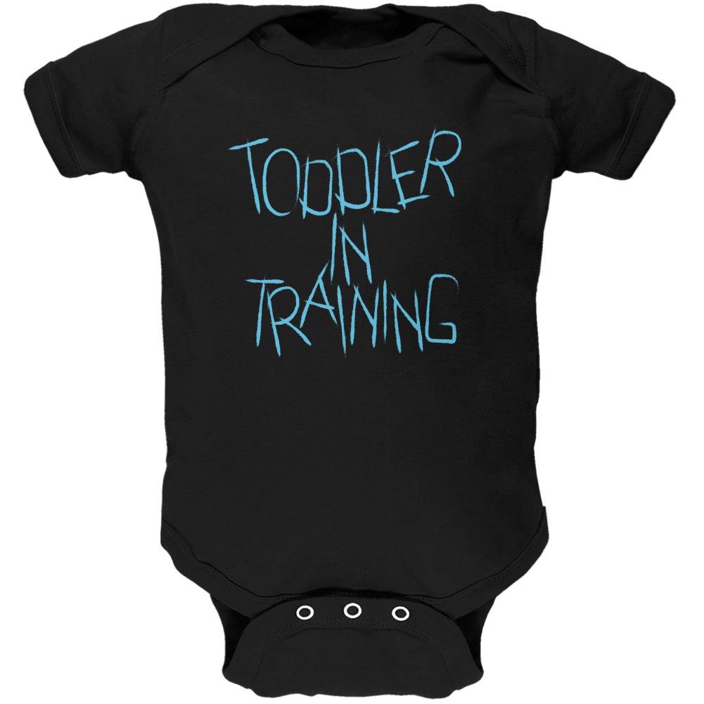 Toddler In Training Funny Soft Baby One Piece Baby One Piece Old Glory 0-3M Black 