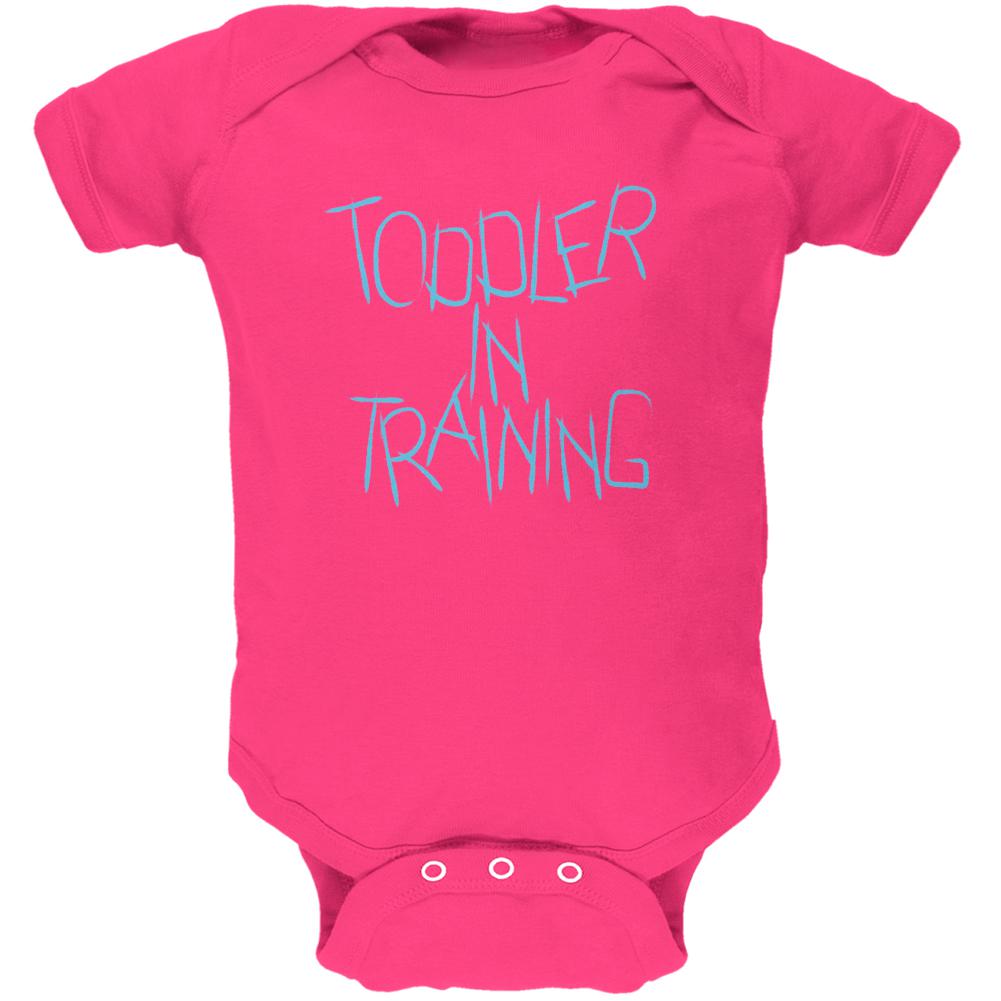 Toddler In Training Funny Soft Baby One Piece Baby One Piece Old Glory 0-3M Hot Pink 