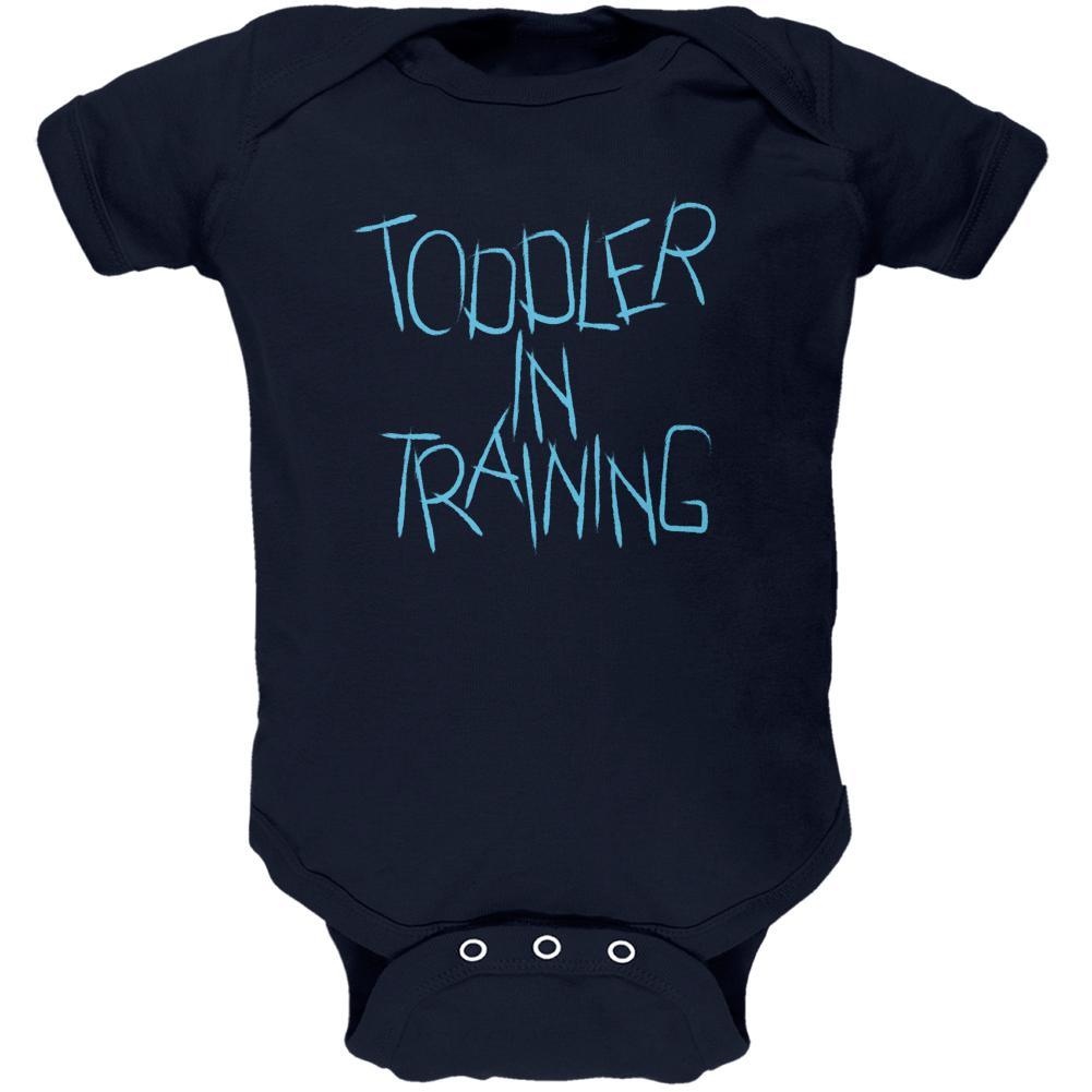 Toddler In Training Funny Soft Baby One Piece Baby One Piece Old Glory 0-3M Navy 