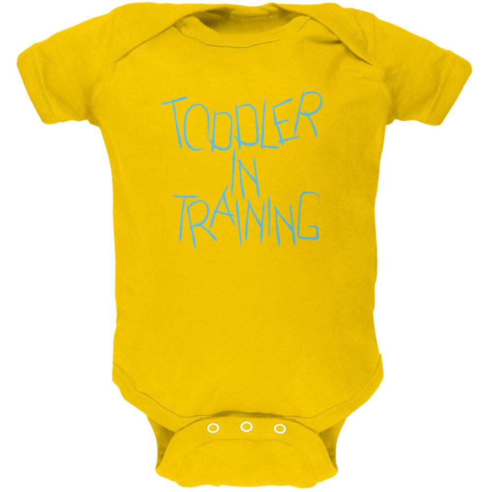 Toddler In Training Funny Soft Baby One Piece Baby One Piece Old Glory 0-3M Yellow 