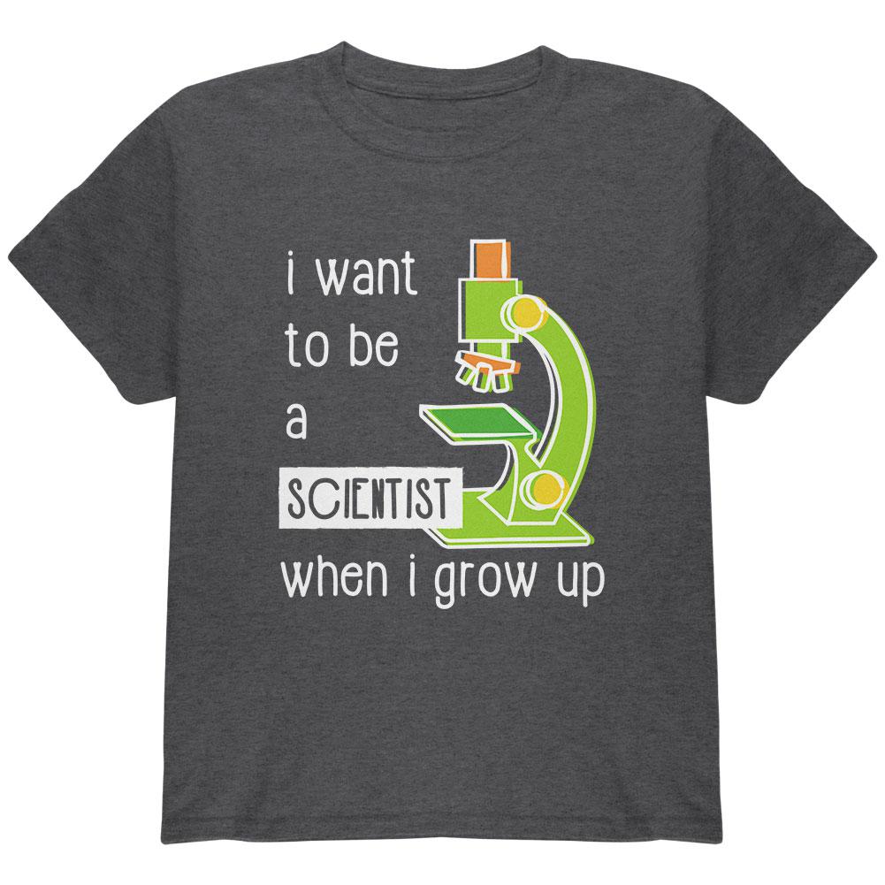 When I Grow Up Scientist Youth T Shirt Youth T-Shirts Old Glory LG Dark Heather 