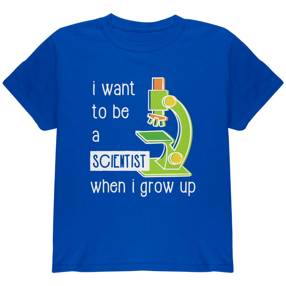 When I Grow Up Scientist Youth T Shirt Youth T-Shirts Old Glory LG Royal 