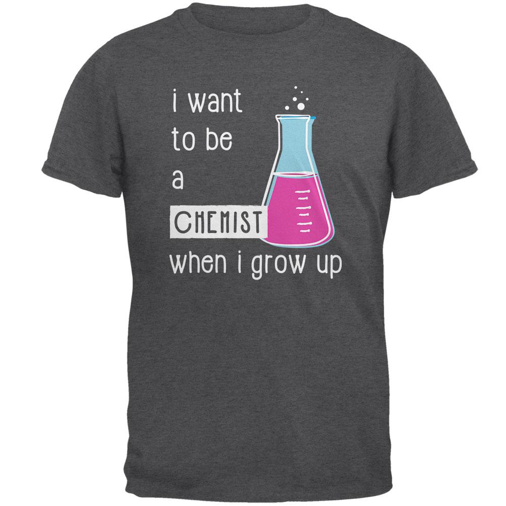 When I Grow Up Chemist Mens T Shirt Men's T-Shirts Old Glory 2XL Dark Heather 