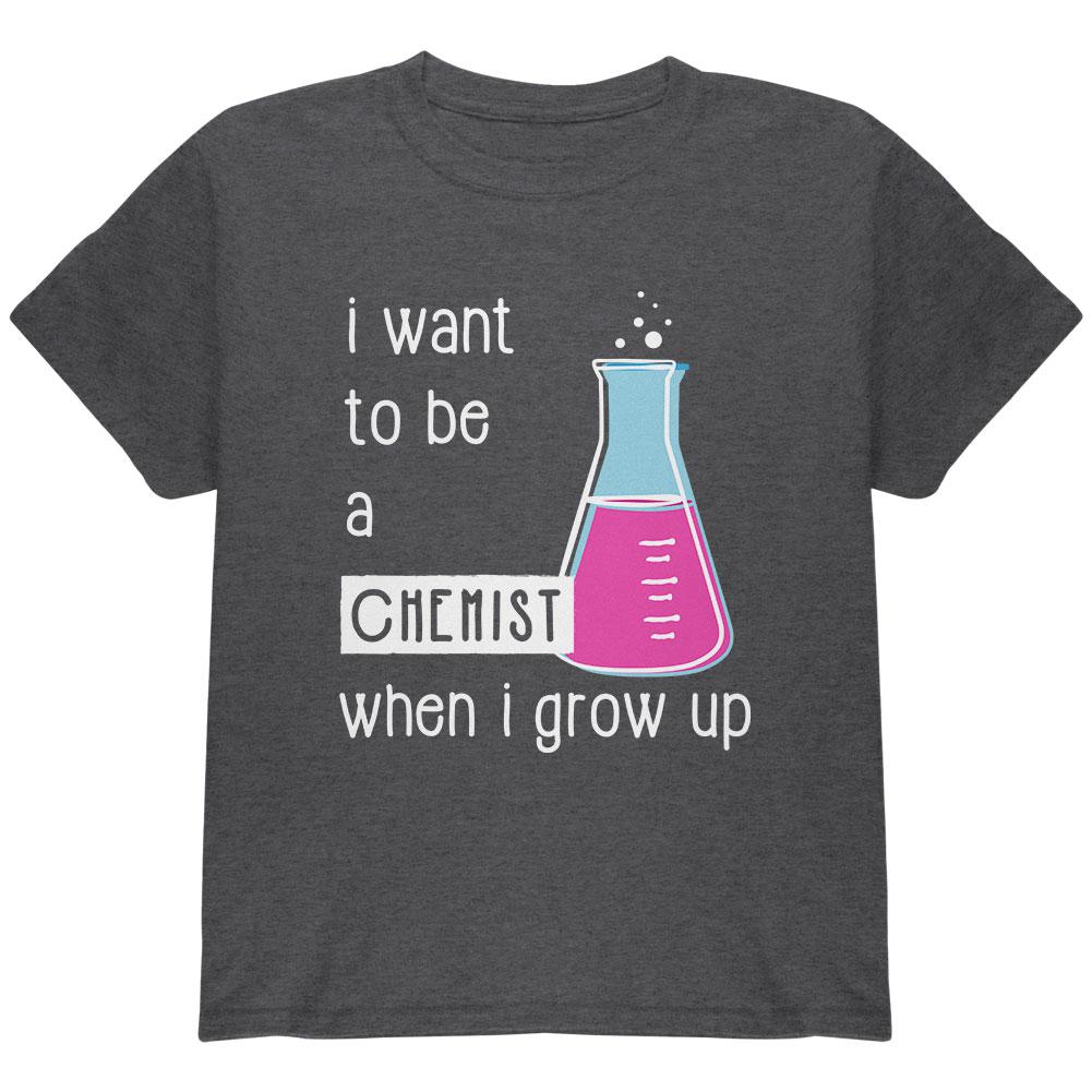 When I Grow Up Chemist Youth T Shirt Youth T-Shirts Old Glory LG Dark Heather 