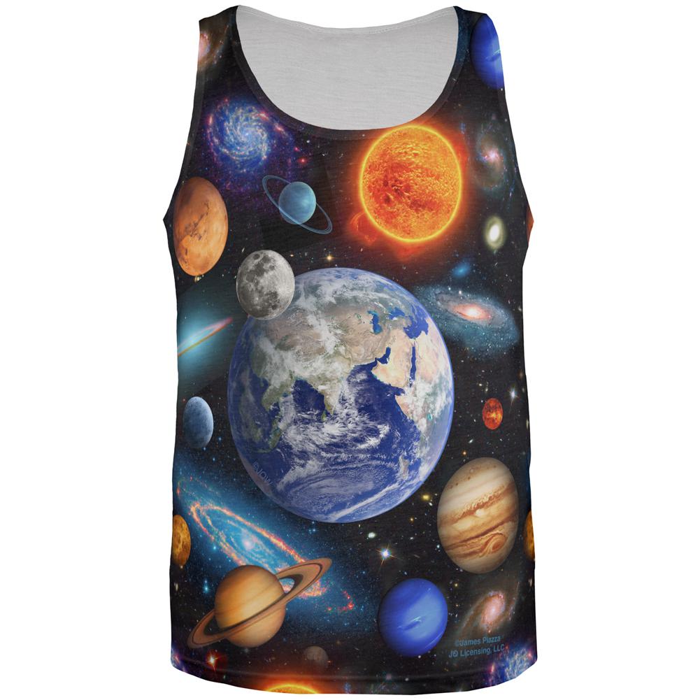 Galaxy Solar System All Over Mens Tank Top Men's Tank Tops Old Glory 2XL Multi 