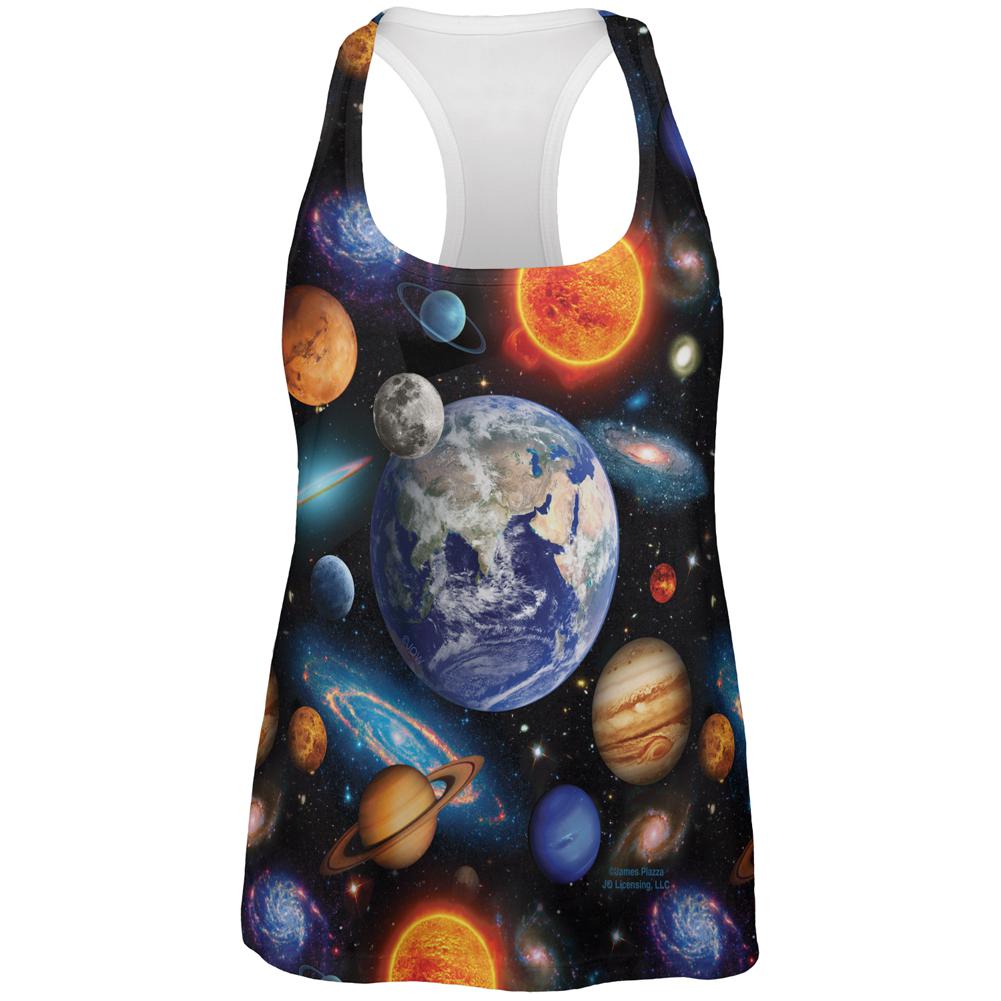 Galaxy Solar System All Over Womens Work Out Tank Top Women's Tank Tops Old Glory 2XL Multi 