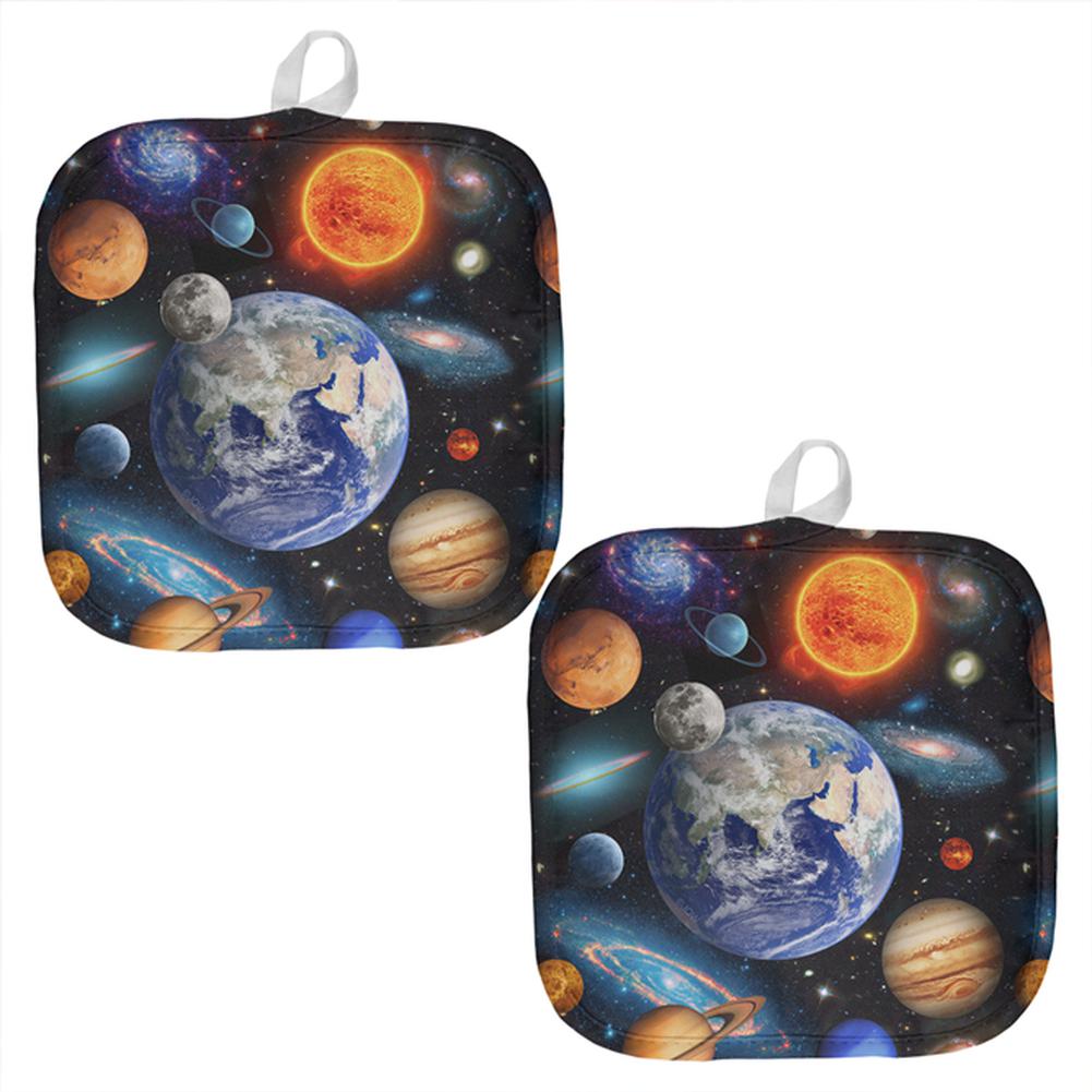 Galaxy Solar System All Over Pot Holder (Set of 2) Pot Holders Old Glory OS Multi 