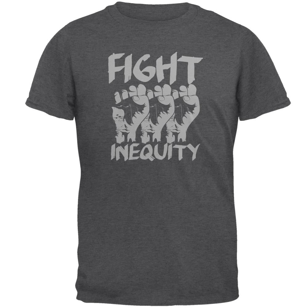 Fight Inequity Raised Fists Mens T Shirt Men's T-Shirts Old Glory 2XL Dark Heather 