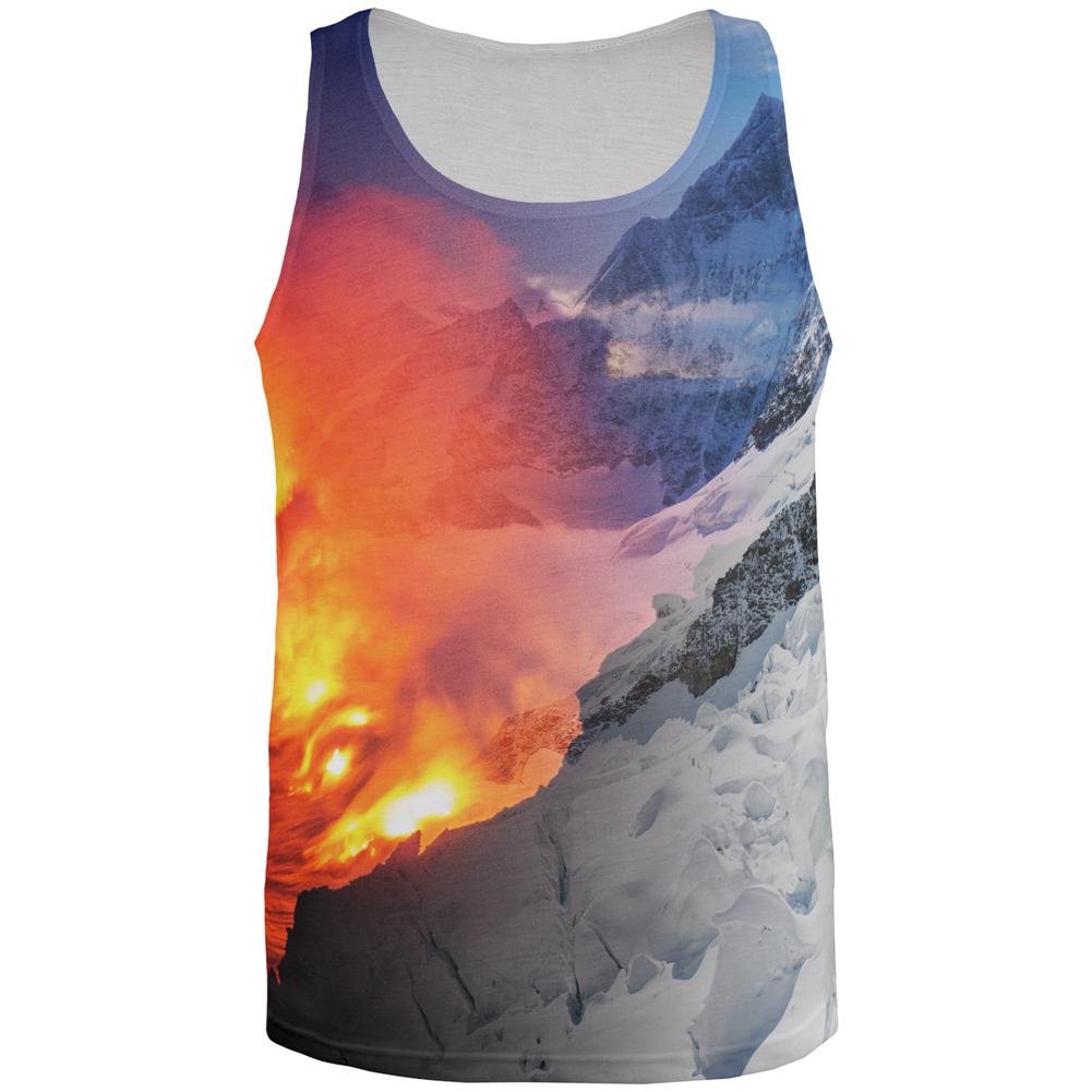 Extreme Nature Adventures Fire And Ice All Over Mens Tank Top Men's Tank Tops Old Glory 2XL Multi 