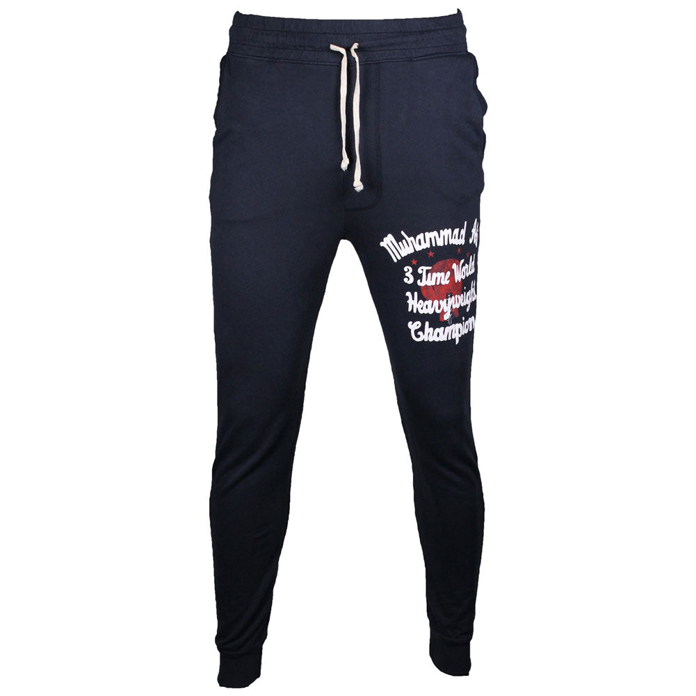 Muhammad Ali - 3 Time Champ Mens Vintage Sweatpants Men's Sweatpants Muhammad Ali   