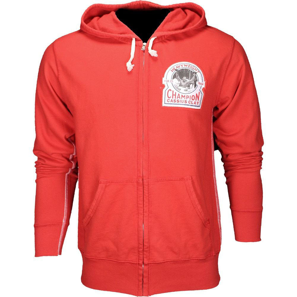 Muhammad Ali - Cassius Clay Louisville Champ Mens Zip Hoodie Men's Hoodies Muhammad Ali   