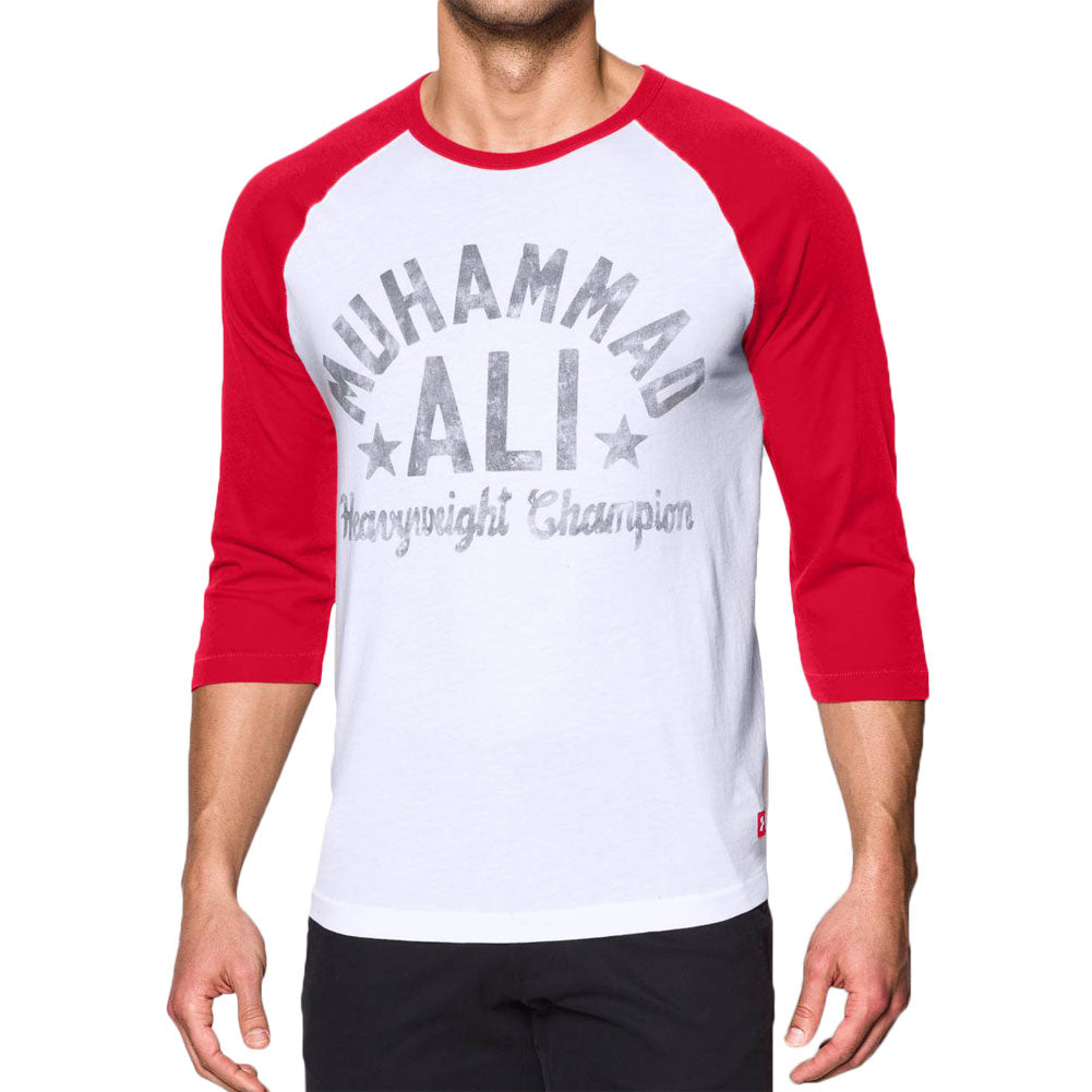 Muhammad Ali - Heavyweight Champion 3/4 Mens Raglan T Shirt Men's T-Shirts Muhammad Ali   