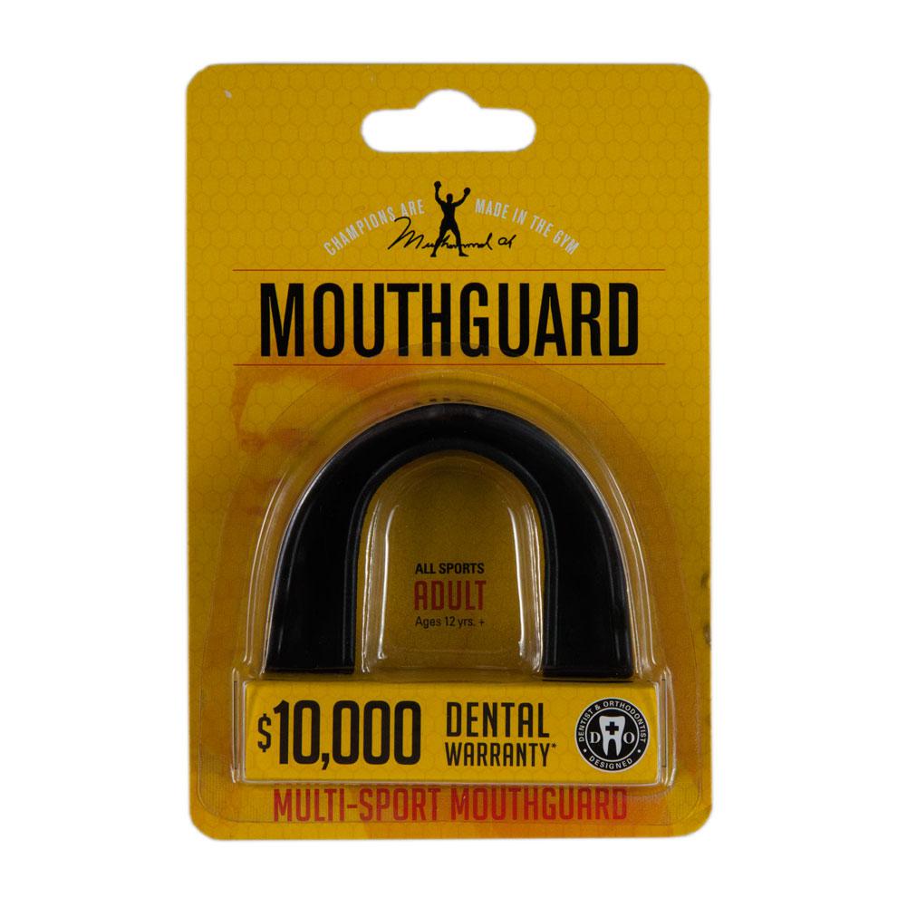 Muhammad Ali - Boxer Circle Outline Black Mouthguard Mouthguards Muhammad Ali OS Black 