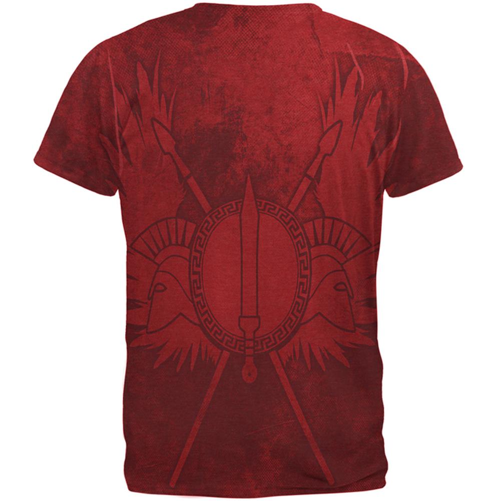 Spartan Greek Warrior Gladiator Men's Soft T-Shirt Men's T-Shirts Old Glory   