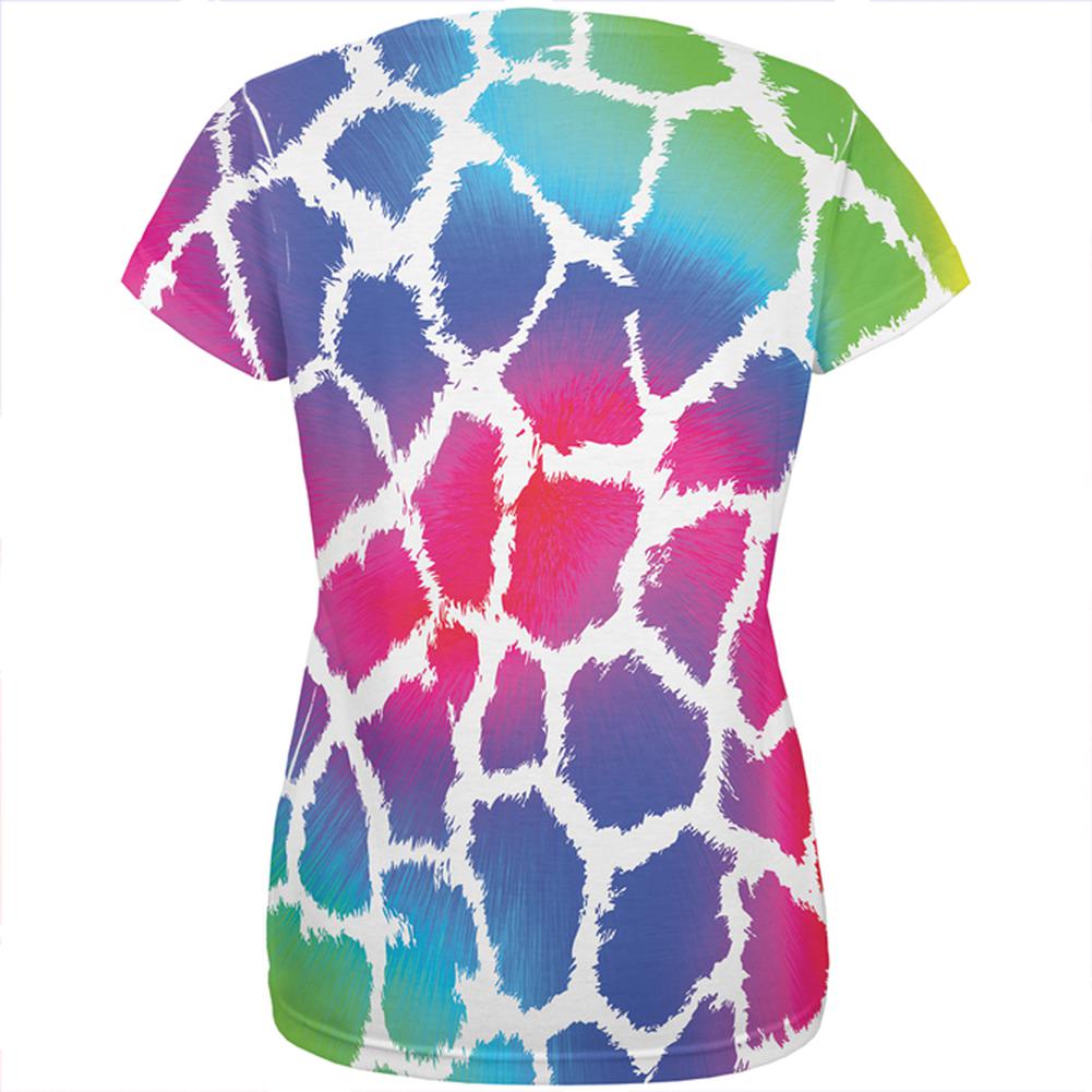 Show Your Colors Spots Gay Pride Rainbow All Over Womens T Shirt Women's T-Shirts Old Glory   