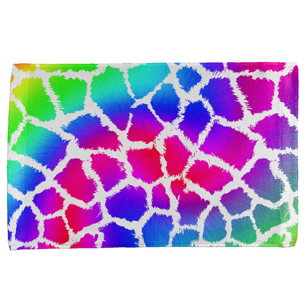 Show Your Colors Spots Gay Pride Rainbow All Over Hand Towel Hand Towel Old Glory OS Multi 