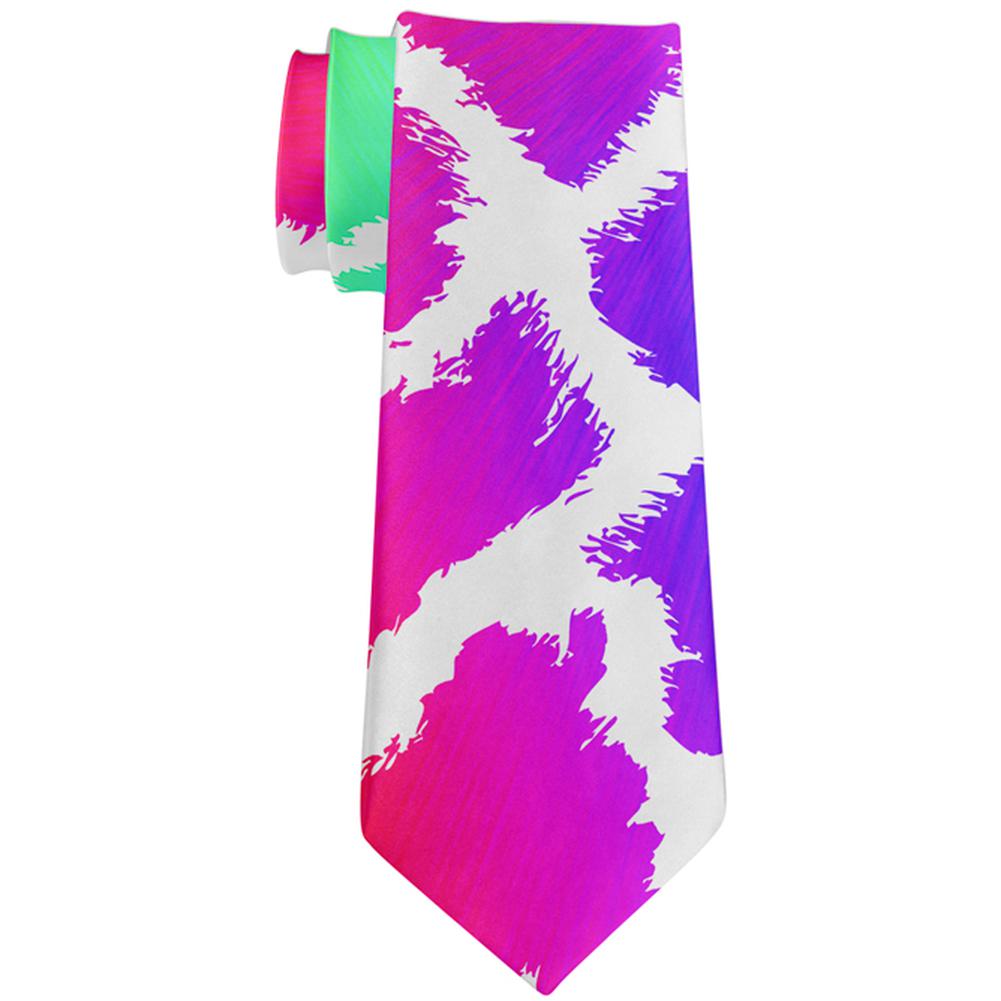 Show Your Colors Spots Gay Pride Rainbow All Over Neck Tie Ties Old Glory OS Multi 