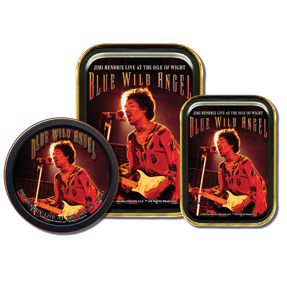 Jimi Hendrix - Blue Wild Angel Round Collectors Tin Collectibles Jimi Hendrix   