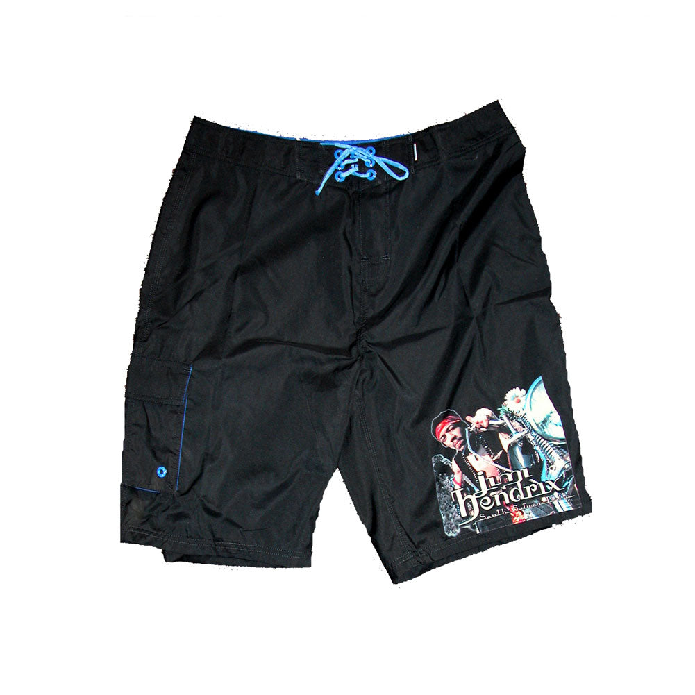 Jimi Hendrix - South Saturn Delta Board Shorts Men's Swim Trunks & Board Shorts Jimi Hendrix   