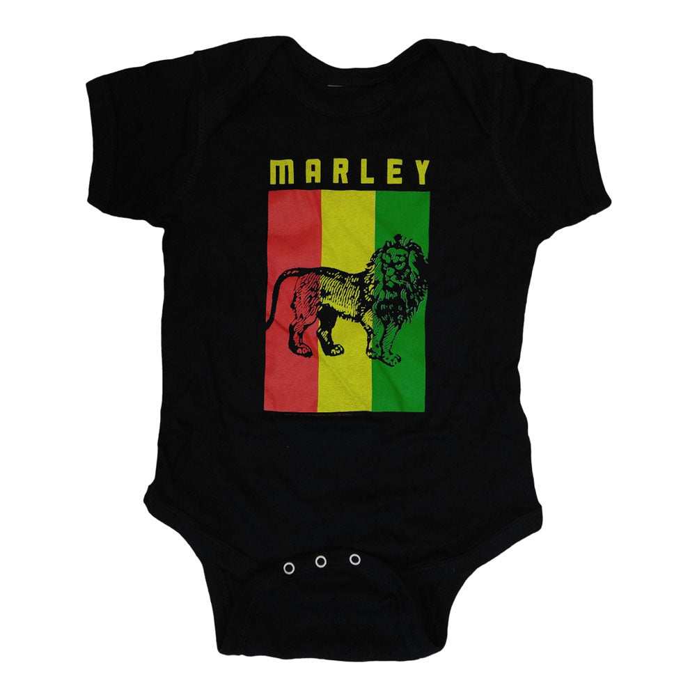 Bob Marley - Flag Lion Baby One Piece Baby One Piece Bob Marley   