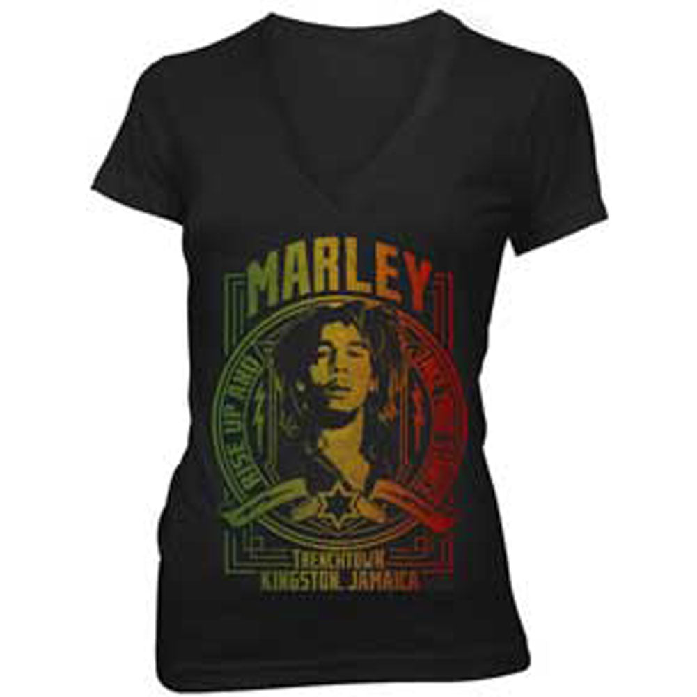 Bob Marley - Take Stance Juniors T Shirt Juniors T-Shirts Bob Marley   