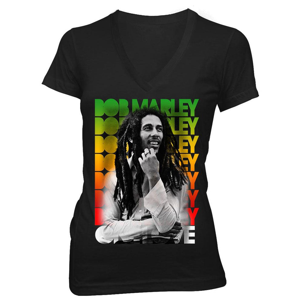 Bob Marley - Bloc Rasta Juniors T Shirt Juniors T-Shirts Bob Marley   