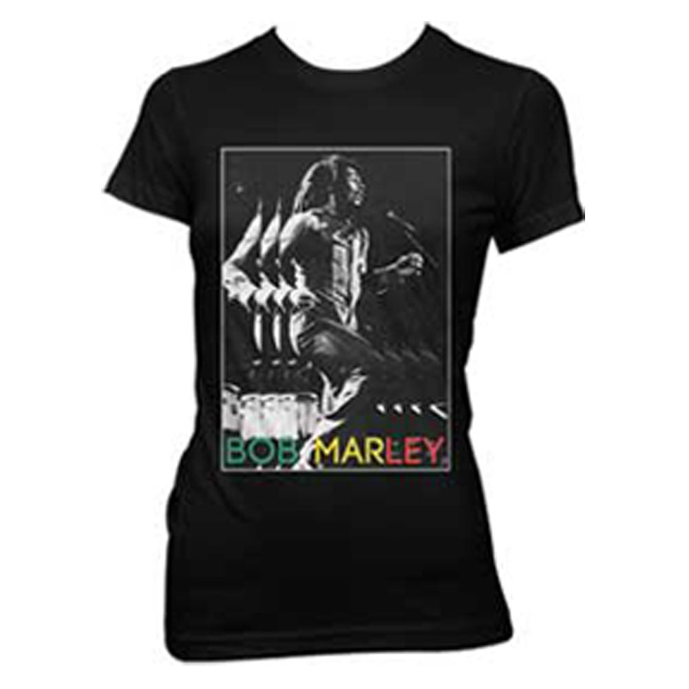 Bob Marley - Live Repeat Juniors T Shirt Juniors T-Shirts Bob Marley   