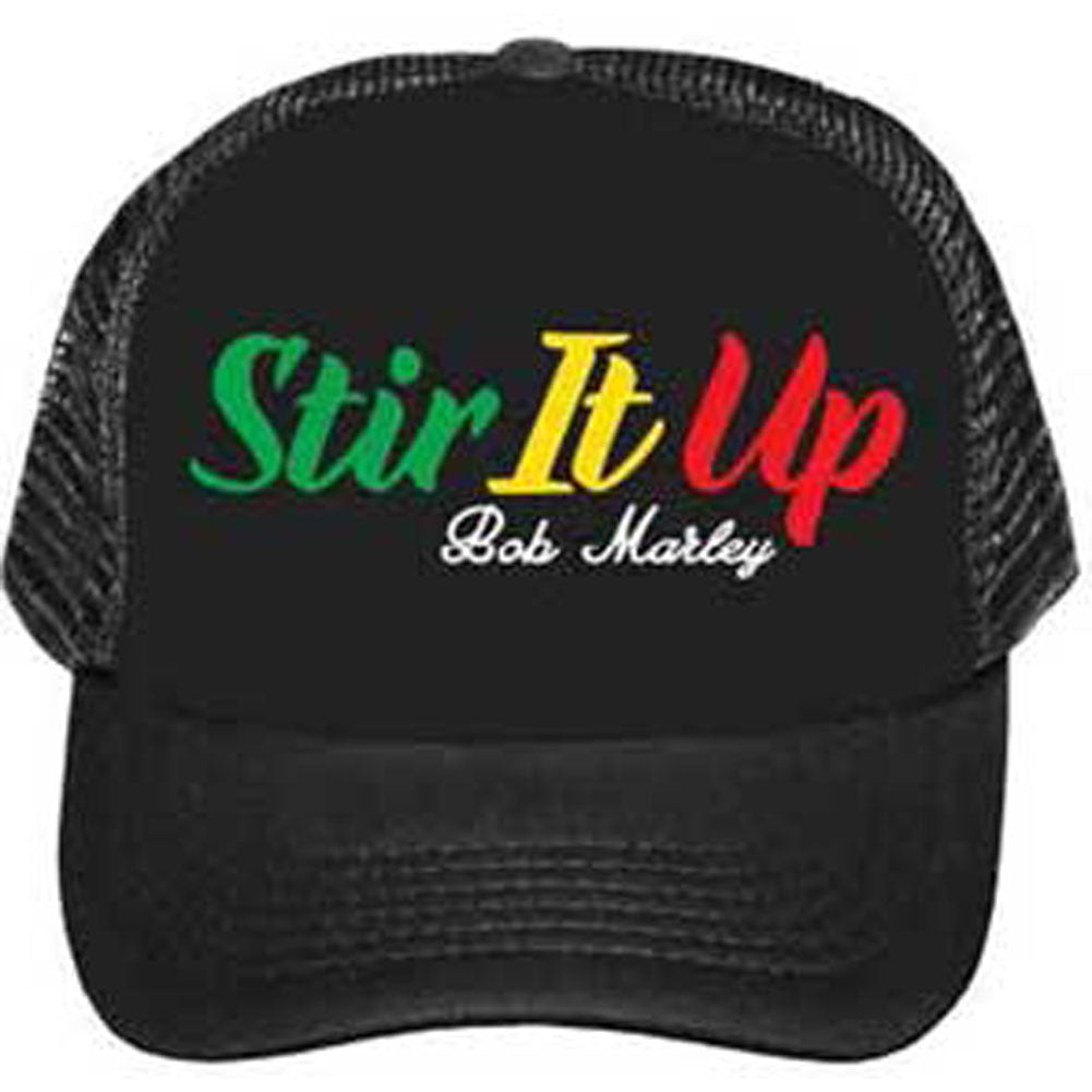 Bob Marley - Stir It Up Trucker Cap Trucker Caps Bob Marley   