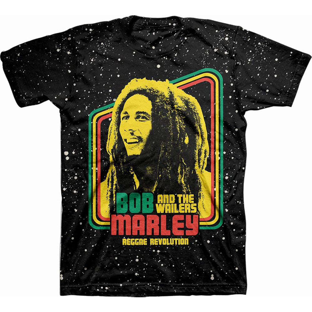 Bob Marley - Reggae Revolution Mens T Shirt Men's T-Shirts Bob Marley LG Black