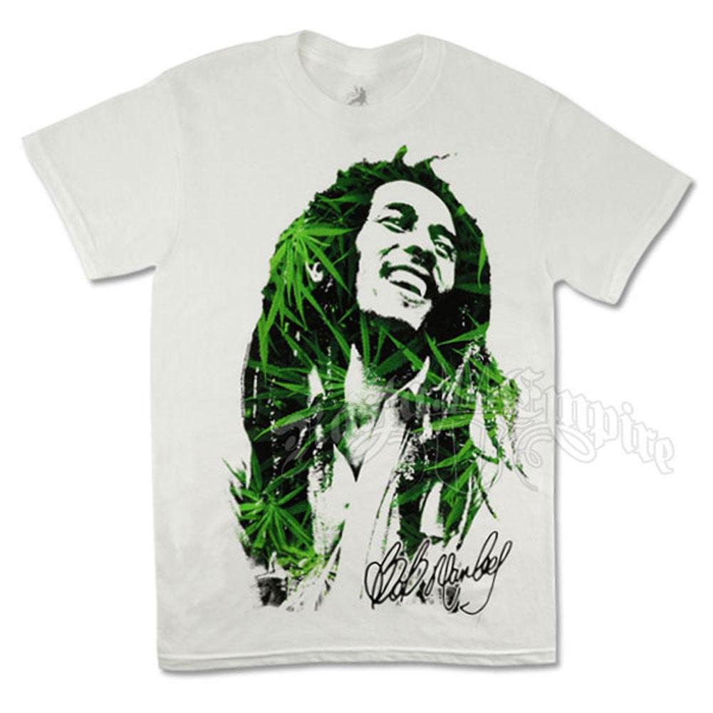 Bob Marley - Leaves Mens T Shirt Men's T-Shirts Bob Marley   