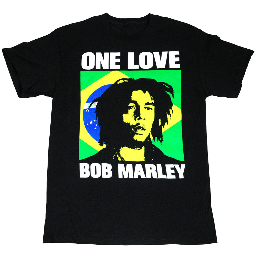 Bob Marley - Brazil Icon Mens T Shirt Men's T-Shirts Bob Marley SM  